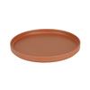 Cal-Mil 22026-10-109 Hudson 10.25in Dia. x 1"H Terracotta Low Rim Plate - 6 Each 
