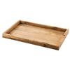 Cal-Mil 1367-12-99 Bamboo 19.25in x 11.75in Rustic Pine Rectangular Tray - 2 Each 
