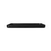 Cal-Mil 22025-13-13 Hudson 11in x 9.5in Black Melamine Raised Rim Platter - 6 Each 