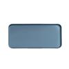 Cal-Mil 22025-613-111 Hudson 13in x 6in Stone Blue Melamine Low Rim Plate - 6 Each 