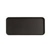 Cal-Mil 22025-613-13 Hudson 13in x 6in Black Melamine Low Rim Plate - 6 Each 