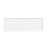 Cal-Mil 22025-618-15 Hudson 18in x 6in White Melamine Low Rim Platter - 6 Each 