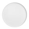 Cal-Mil 22026-16-15 Hudson 16in Dia. x 1"H White Melamine Low Rim Platter- 6 Each 