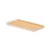 Cal-Mil 22098-91 8in x 4in White Melamine Stackable Serving Tray - 3 Each 