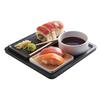 Cal-Mil 22099-13 9in x 9in Black Melamine Stackable Serving Tray - 3 Each 