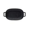 Cal-Mil 22161-13 Sedona 23in x 11.4in Black Melamine Serving Platter with Handles 