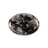 Cal-Mil 22352-11-120 Reactive 10.75in x 7.75in Glossy Black Melamine Coupe Platter 