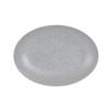 Cal-Mil 22391-11-121 Coronado 7.75in x 10.75in Matte Grey Melamine Oval Platter 