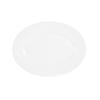 Cal-Mil 22460-912-15 12in x 9in White Melamine Rimmed Platter - 6 Each 