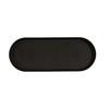 Cal-Mil 24003-208-13 Hudson 20in x 8in x 1.5"H Black Melamine Platter - 3 Each 