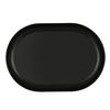 Cal-Mil 24005-117-13 Oslo 11in x 7in x 1"H Black Melamine Platter - 6 Each 