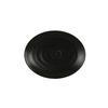 Cal-Mil 24058-118-13 11in Dia. x 1"H Black Melamine Hand Thrown Platter - 6 Each 
