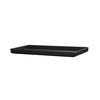 Cal-Mil 26110-1220-13 Hudson 21.5in x 13.25in x 1.5"H Matte Black Raised Rim Tray 