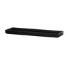Cal-Mil 26110-206-13 Hudson 21.5in x 6.75in x 1.5"H Matte Black Raised Rim Tray 
