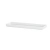 Cal-Mil 26110-206-15 Hudson 21.5in x 6.75in x 1.5"H Matte White Raised Rim Tray 