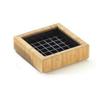 Cal-Mil 330-4-60 Bamboo 4in x 4"H Square Drip Tray - 6 Each 