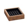 Cal-Mil 330-4-99 Madera 4in x 4in Rustic Pine Square Drip Tray - 6 Each 