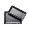 Cal-Mil 3459-1515-65M 15in x 15in x 1"H Black Melamine Platter - 3 Each 