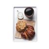 Cal-Mil 3463-15W 13in x 9in x 1"H White Melamine Serving Tray - 6 Each 