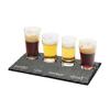 Cal-Mil 3500-65M 11.75in x 5in x 0.75"H Black Melamine Taster Tray - 6 Each 