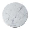 Cal-Mil 3656-12-81M 12in Dia. x 0.75"H White Marble Melamine Serving Tray 
