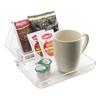 Cal-Mil 490-12 7.5in x 9.5in x 5.5in Clear Amenity Coffee Tray - 8 Each 