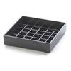 Cal-Mil 681-4-13 Classic 4in x 4in Black Square Drip Tray - 1dz 