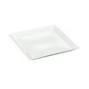 Cal-Mil PP252 11.8inx 11.8in x 1.25"H Bright White Porcelain Platter- 3 Each 