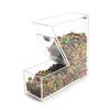 Cal-Mil 373 Classic 4inx 11in Clear Plastic Stackable Topping Bin - 2 Each 