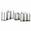 Cal-Mil 1516-2-13 8.2in x 3in Black Iron Lid/Ramekin Organizer with 3 Slots 