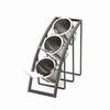 Cal-Mil 1747-3-13 Mission 7in x 13in x 13"H Black 3-Tier Condiment Organizer 