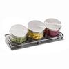 Cal-Mil 1850-5-55 16.5in x 6in Stainless Steel Cold Condiment Holder 