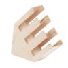 Cal-Mil 2048-3-71 Blonde 17in x 4.5in Dark Oak Wood Angled Cups/Lids Organizer 