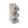 Cal-Mil 2053-110 Aspen 7in x 6in Clear Acrylic 3-Tier Condiment Holder 