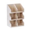 Cal-Mil 22455-6-113 Newport 11in x 7in White-Washed Pine Wood Condiment Organizer 