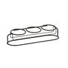 Cal-Mil 22602-16-13 Madison 6in x 5in x 4.5"H Black Condiment Organizer 