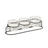 Cal-Mil 22602-32-13 Madison 6in x 5in x 4.5"H Black Condiment Organizer 