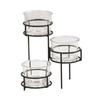 Cal-Mil 22604-32-13 Madison 11in x 11in x 12.25"H 3-Tier Condiment Organizer 