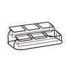 Cal-Mil 22802-6-13 Madison 16.5in x 5in Black Wire 2-Tier Condiment Organizer 
