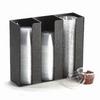 Cal-Mil 278-3 Classic 9in x 3in x 9"H Black Plastic Lid/Ramekin Organizer 