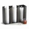 Cal-Mil 278-4 Classic 9in x 4in x 9"H Black Plastic Lid/Ramekin Organizer 
