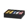 Cal-Mil 28512-13 Classic 12.3inx10.4inx 3.3"H Black Plastic Condiment Organizer 