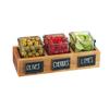 Cal-Mil 3406-3 Madera 14in x 5.5in x 3"H Rustic Pine Condiment Organizer 
