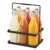 Cal-Mil 3660-13 11in x 7.5in x 14"H Black Metal Condiment Caddy with Handle 