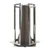 Cal-Mil 3803-83 Ashwood 10in x 10in x 18.25"H Gray Oak Cup & Lid Organizer 