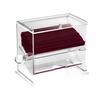 Cal-Mil 1311 Classic 6in x 3.5in Clear Acrylic Stir-Stick Dispenser 