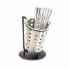 Cal-Mil 1226-13-PERF 6in Dia. Black Iron Flatware Perforated Cylinder Holder 