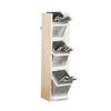 Cal-Mil 22048-15 Blonde 4.5in x 7in Maple Wood 3-Tier Flatware Holder 