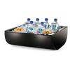 Cal-Mil 1256-13 15in x 20in Black Acrylic Insulated Ice Bin 