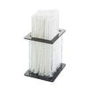 Cal-Mil 1228-4 4.75in x 4.75in Clear Acrylic Square Straw Holder - 6 Each 